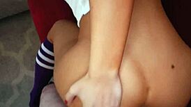 In this taboo roleplay, the stepdaughter teaches her stepdad pleasure