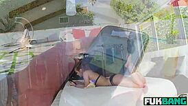 Alaina Dawson teen loves big cock blowjob and swallow