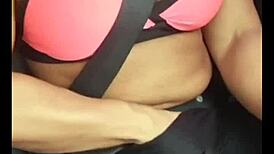 Blonde slut cumming in the car, want to join?