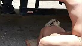 Uma foda gostosa ao ar livre with a sexy trans babe. Her big ass gets pounded hard under the sun!