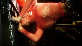 Horny prisoner bangs two naughty blondes