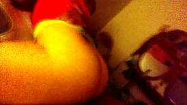 a petite white girl rides a big black cock in this intriguing scene