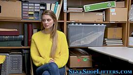 Real Teen 18+ Amateur Rubs Pussy And Gets Caught