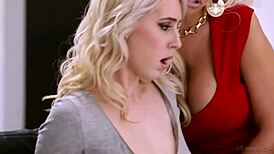 bridgette b loves cadence lux squirting all over her face in wild lesbian action