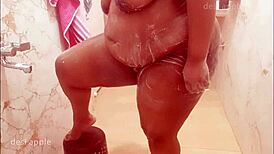 bengali wife taking bath