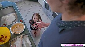 Teen Redhead Fucked Hard by Friend's Stepbro