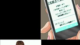 car sex with a busty anime wife gets wild