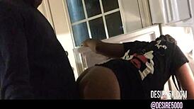 Fucked in a refrigerator doggystyle the first time real black woman sex