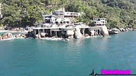 Hot Milf Bent Over for Outdoor Russian Doggy