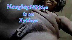 Watch this black milf squirt and slurp her own juices