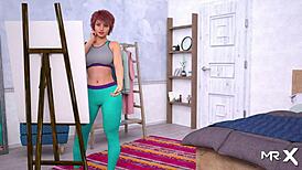 Dusklightmanor - cock stood up while posing and squirting in anime style