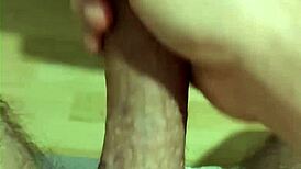 Young amateur performs solo massage and masturbation session.