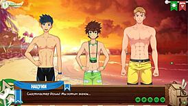 Episode 19 of Game Friends Camp: Night Swimming with Russian Voice Acting