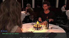 Femme et belle-mère AWAM 11 : Dîner sauvage avec Bennett dans le jeu porno 3D !