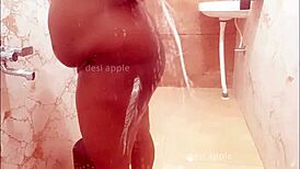 bengali wife taking bath