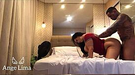 Peruvian milf jhonny gab dominates webcam with big ass tits pussy show. Intense erotic action unfolds live.