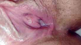 My Stepcousin's Pink Pussy Filled With Milk After Close-Up Action