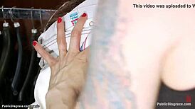 omg, i saw this babe groped in a bdsm public shop... couldn’t look away, so wild!