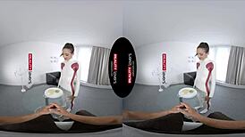 Intense latex android sex in realitylovers vr with missionary and cowgirl.