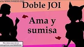 Double Mistress And Submissive In A JOI Session.