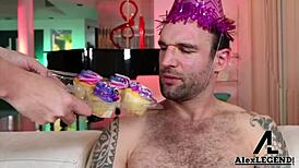 i can’t believe ashley graham got drilled by horny alex legend for his bday, cum all over her tits