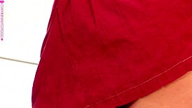 Demi A strips in the sunroom with clothes ripped 😏