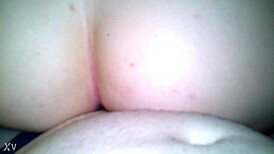 Big ass girlfriend intensely rides boyfriend's cock with powerful fucking.