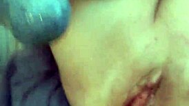 velvet rain pleasures herself with huge toys on balcony