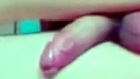 Sexy shemale cums hands-free from prostate play.