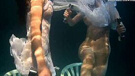 Polcharova and Siskina, Wet Horny Underwater Lesbians