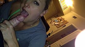 Tinder Babe Sucking Cock