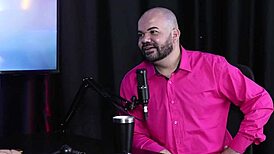 Paulo Avelar enjoys secret pleasures with sheer red lingerie models