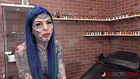 why does australian beauty amber luke keep getting new nose tattoos?