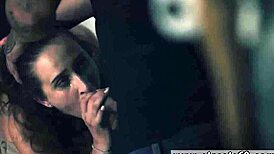 Teen Left Behind At Building Party With Bondage.