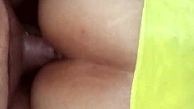 Wife bent over in stockings for doggy style fucking