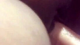 Mature milf masturbates with dildo alone