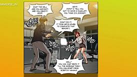 boss fucked office whore on the table and by the window 😈