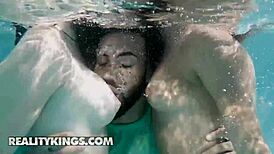 delivery guy james angel catches kira perez and fiona frost getting wild by the pool, joins for outdoor fun with reality kings