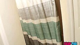 She got busted peeping at the club, now giving a hot handjob! 😜