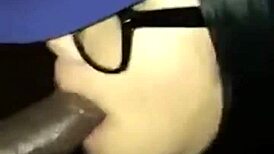 Certified blowjob beast says, 'suck my black cock'