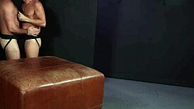 Hot gay bareback scene with Marco Lorenzo and Max Romano