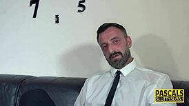 Tattooed Submissive Blonde Milf Performs Deepthroat