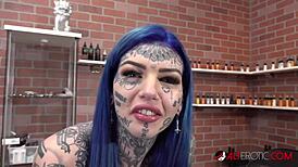 why does australian beauty amber luke keep getting new nose tattoos?
