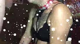 Pretty submissive girl gags on big cock in homemade face fucking