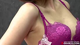 I saw this asian wife with big tits in her first nude shoot.