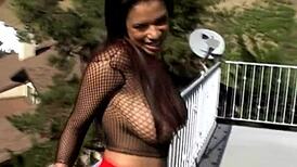 Big Boobs Brunette Deepthroat Outdoor