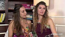 Ana and Candice, are you into butt stuff with toys? Tell me how you vibe with that hot lesbian action!