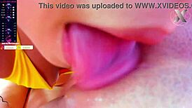 Bored Stepsisters Lick Pussies Wildly on Webcam