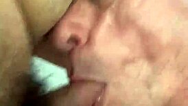 This hairy gay stud gets choked and gagged in deepthroat action