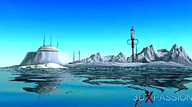 Hot Shemale Sex Cyborg Plays With Beautiful Blonde In Surgery Room